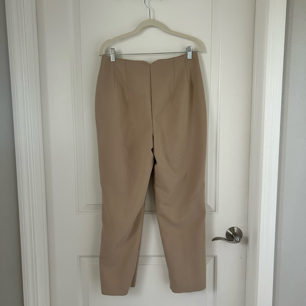 Nine West Women's Tapered Dress Chinos - Beige - Picture 5 of 5
